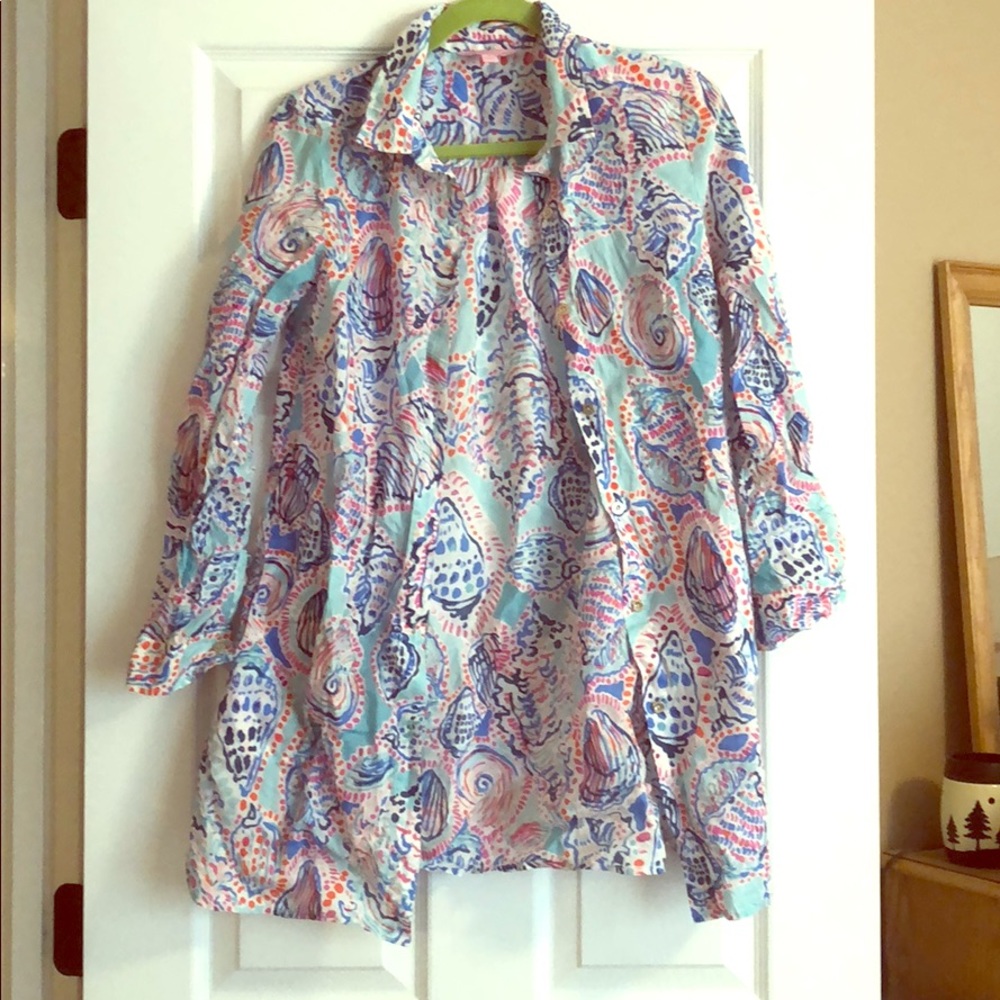 Lilly Pulitzer button you cover up